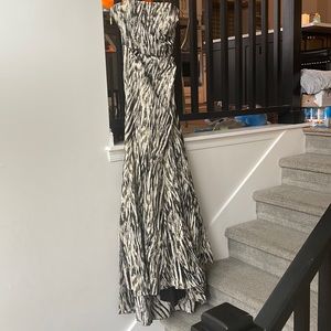 Formal animal print Badgley Mischka gown